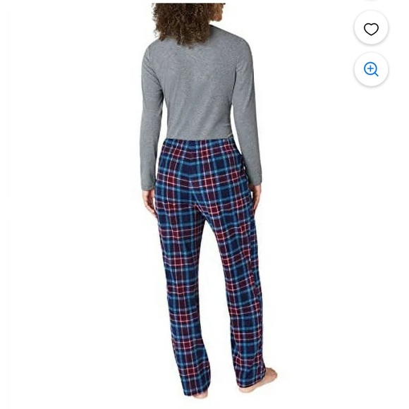 NWT Eddie Bauer Ladies' 3-Piece Waffle Fleece Pajama Set - Picture 2 of 6
